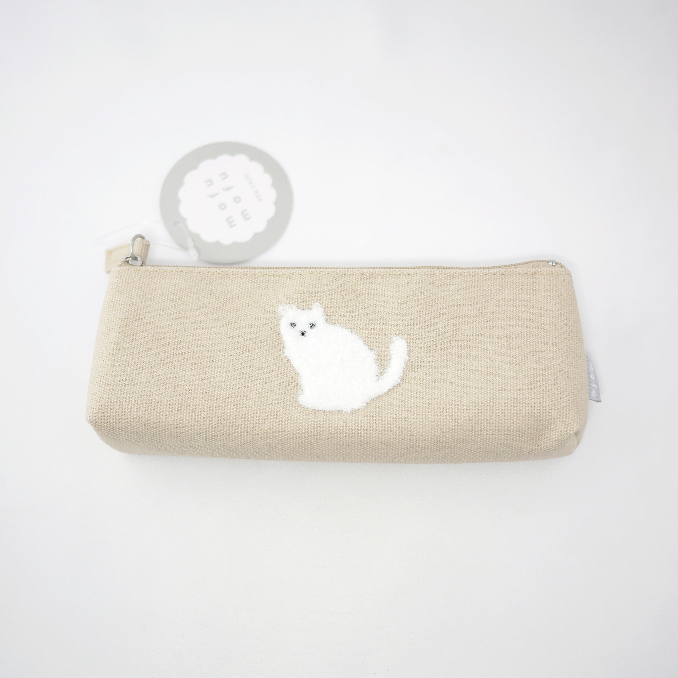 El Commun Fluffy Pen Case Neko / White Cat