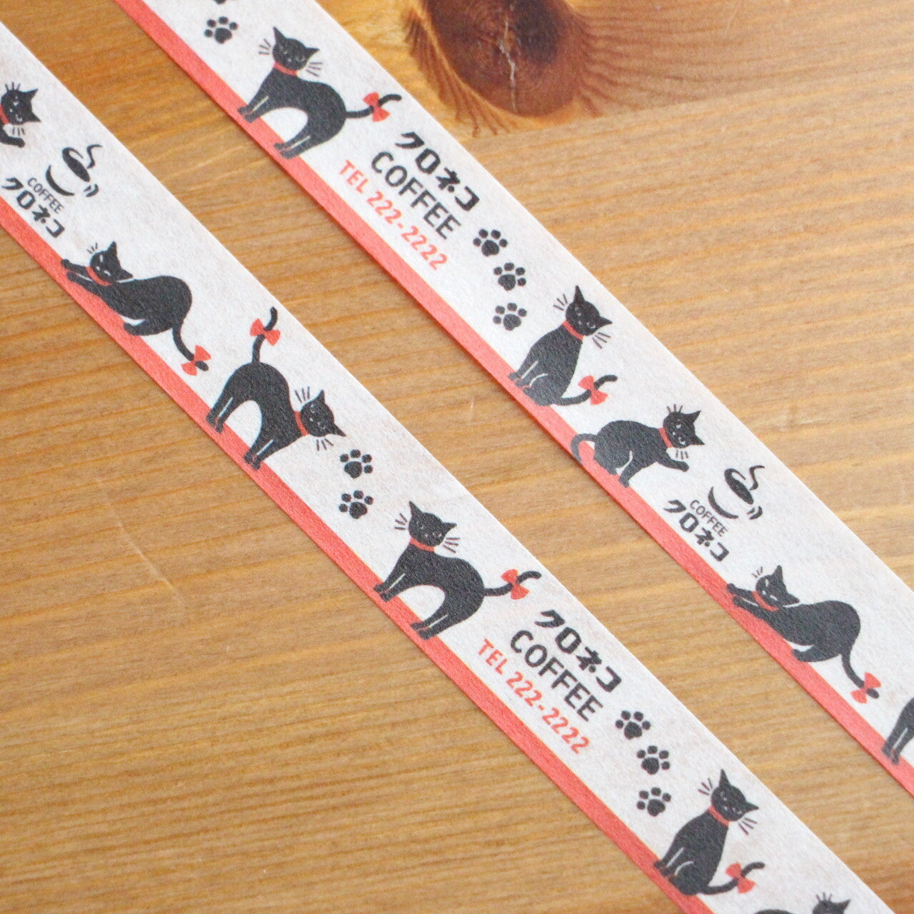 Retro Diary Cafe Black Cat Washi Tape