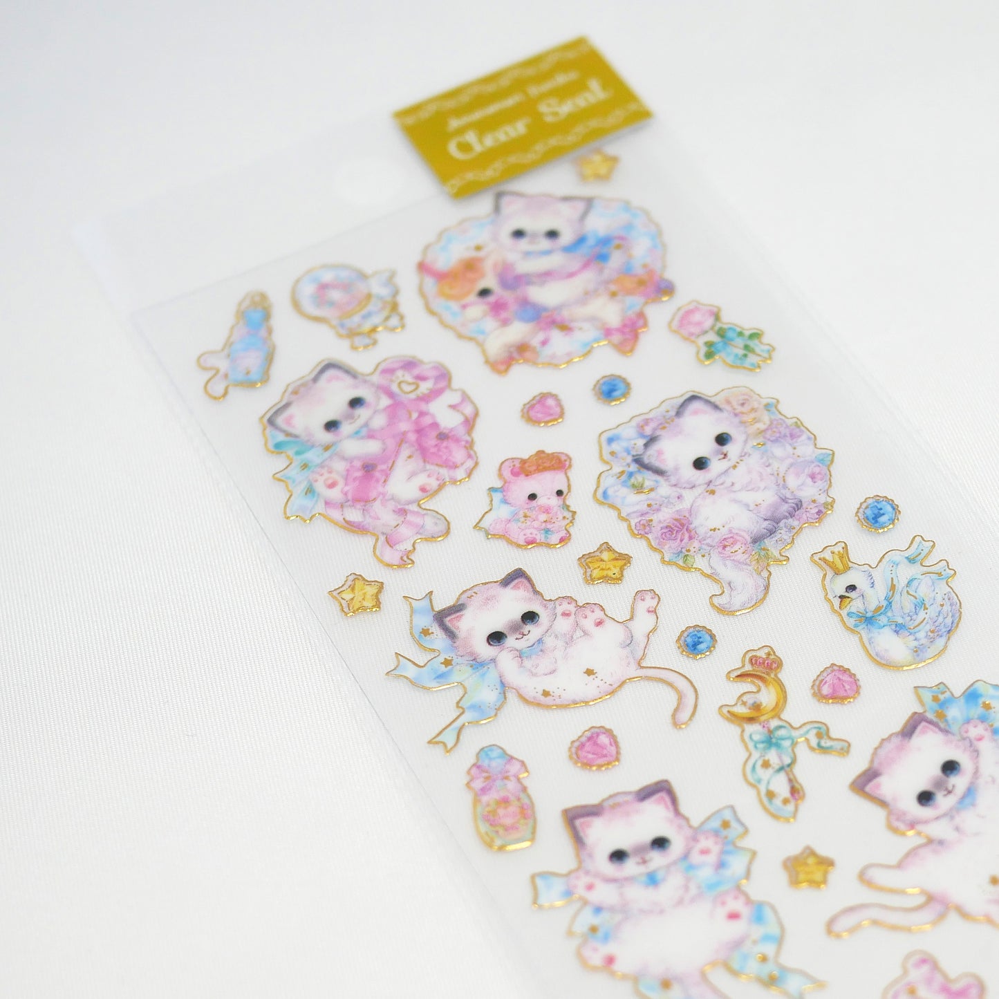 Retro Fairytale Kitty Sticker Sheet - Fumika Amenomori