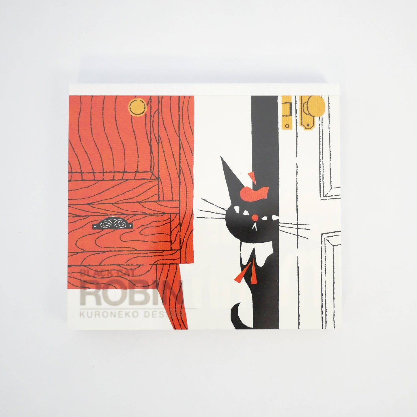 Black Cat Robin Memo Pad