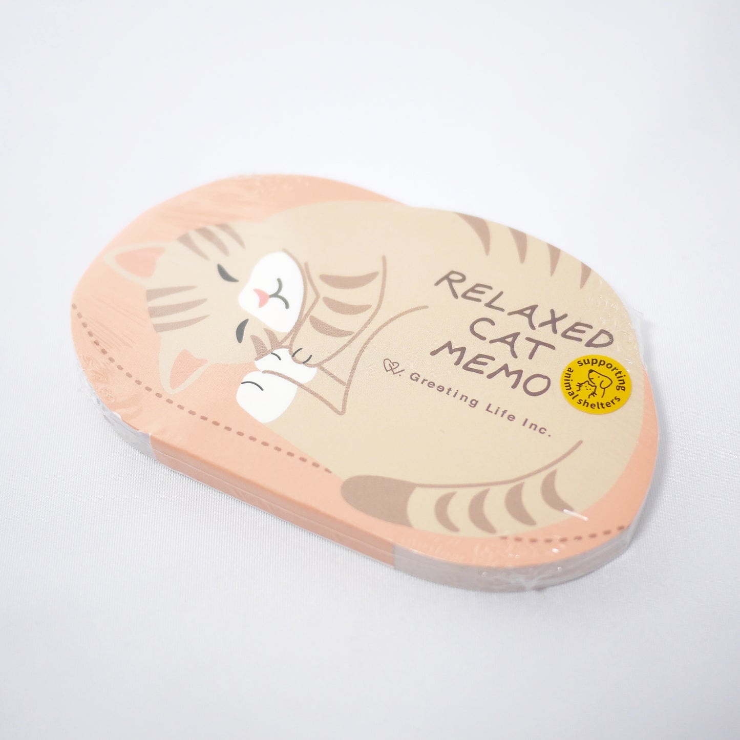 Die Cut Memo Pad - Relaxed Cat