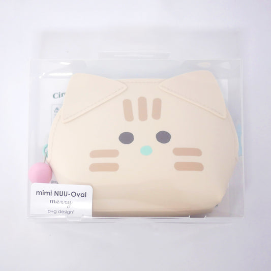 mimi NUU-Oval Pouch - Merry Camel Cat