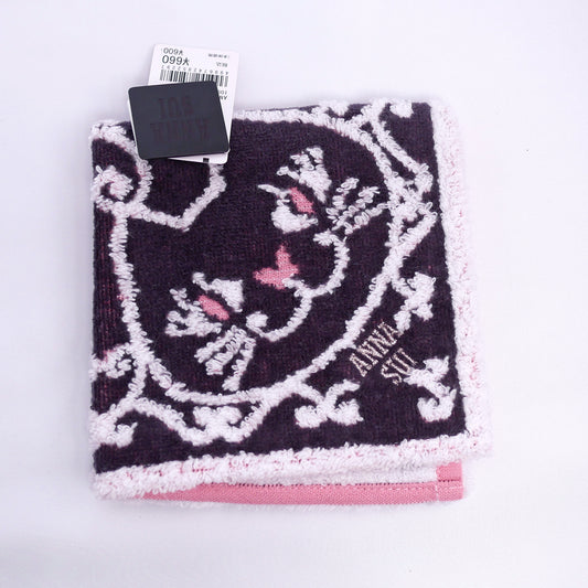Anna Sui Cat Pattern Hand Towel Pink