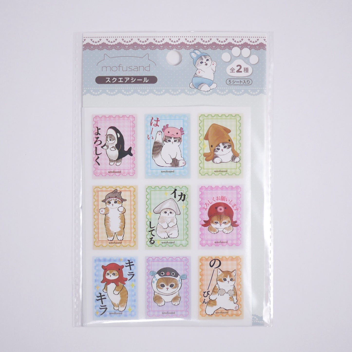 Mofusand Square Sticker Sheets