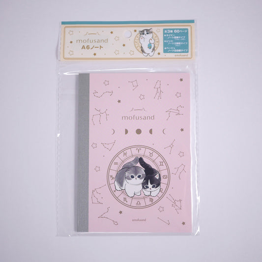 Mofusand A6 Grid-ruled Page Notebook Pink