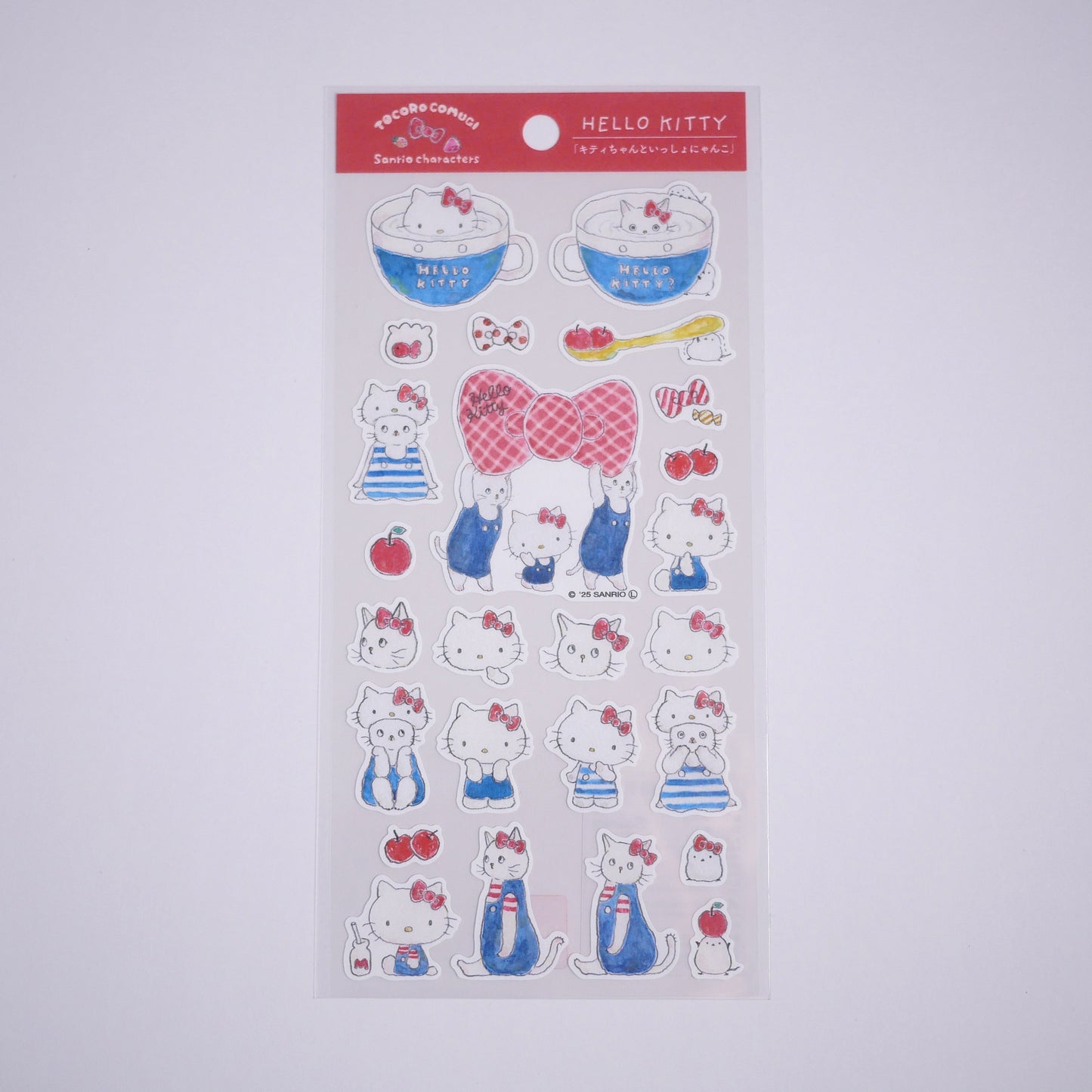 Tocorocomugi Hello Kitty Postcard and Sticker Bundle