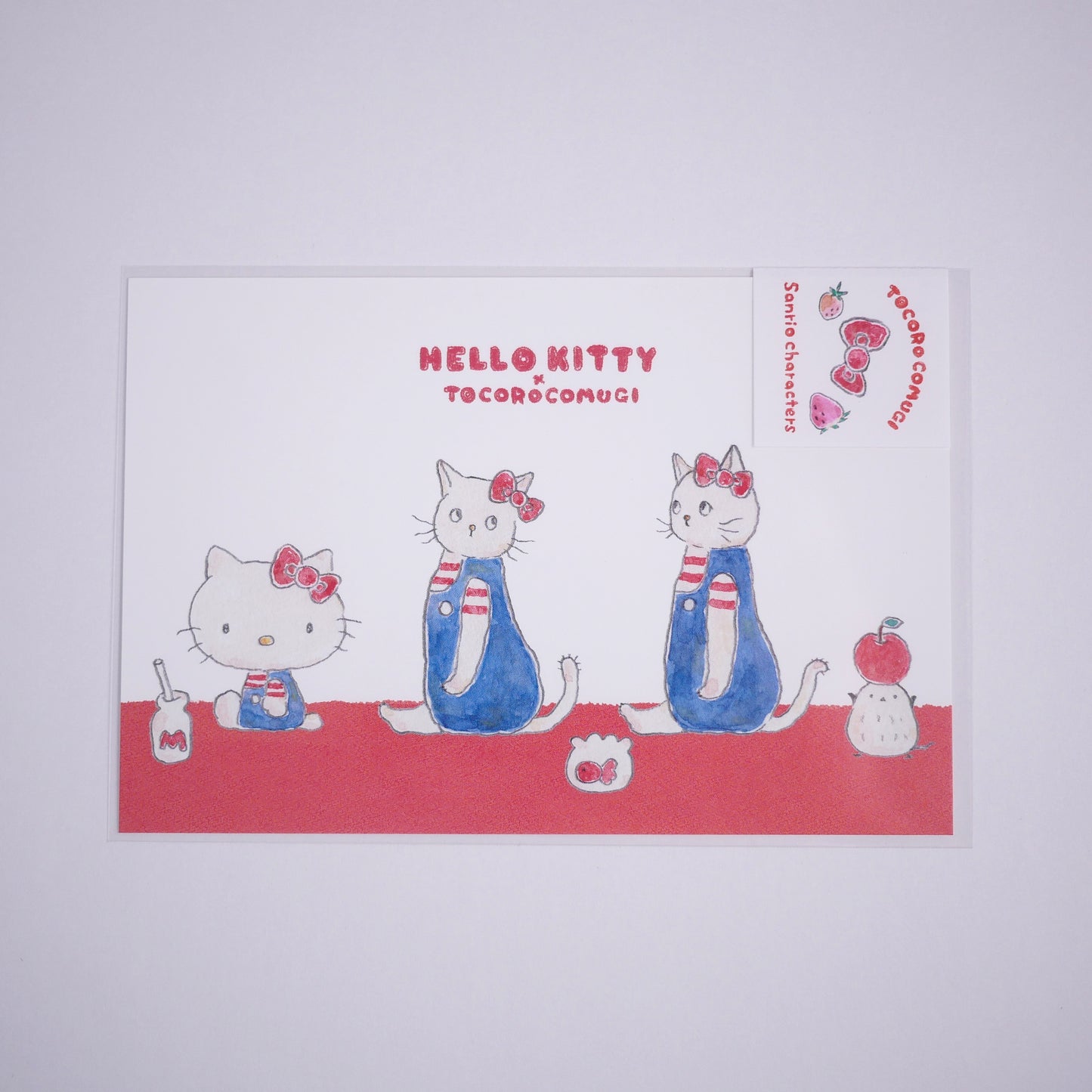 Tocorocomugi Hello Kitty Postcard and Sticker Bundle